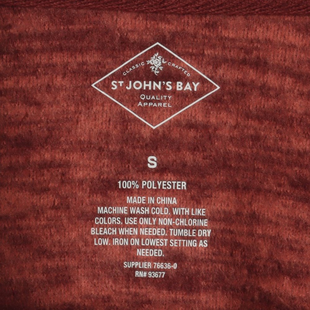 St.John's Classic Quarter Zip Pullover Small NWT - Picture 3 of 8